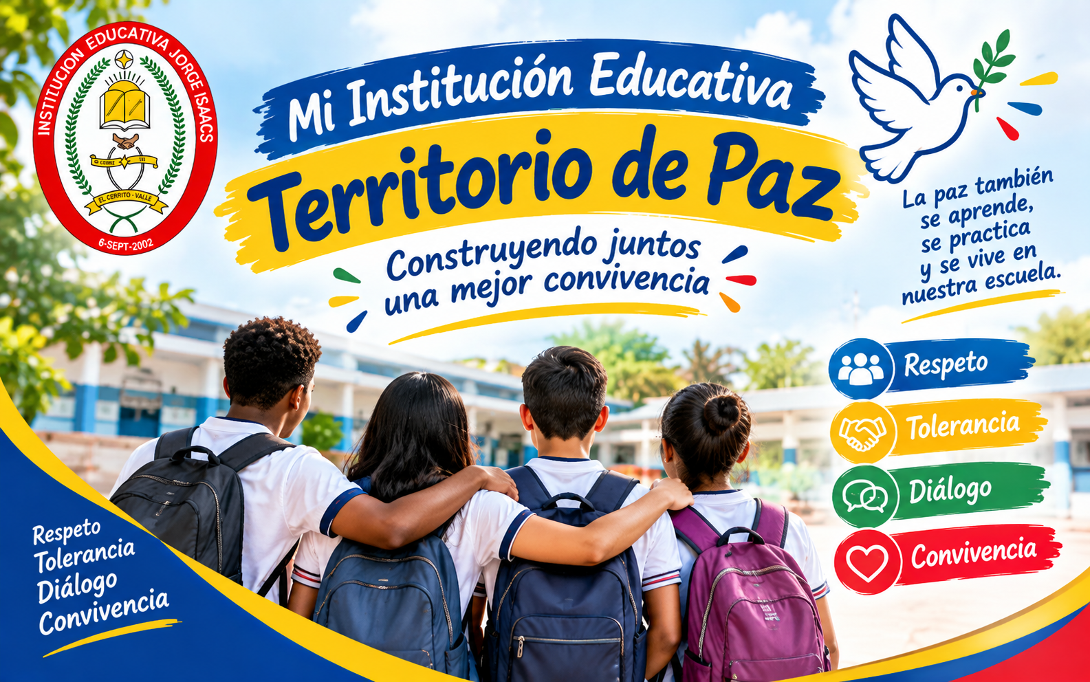 Estudiantes participando en actividad de convivencia