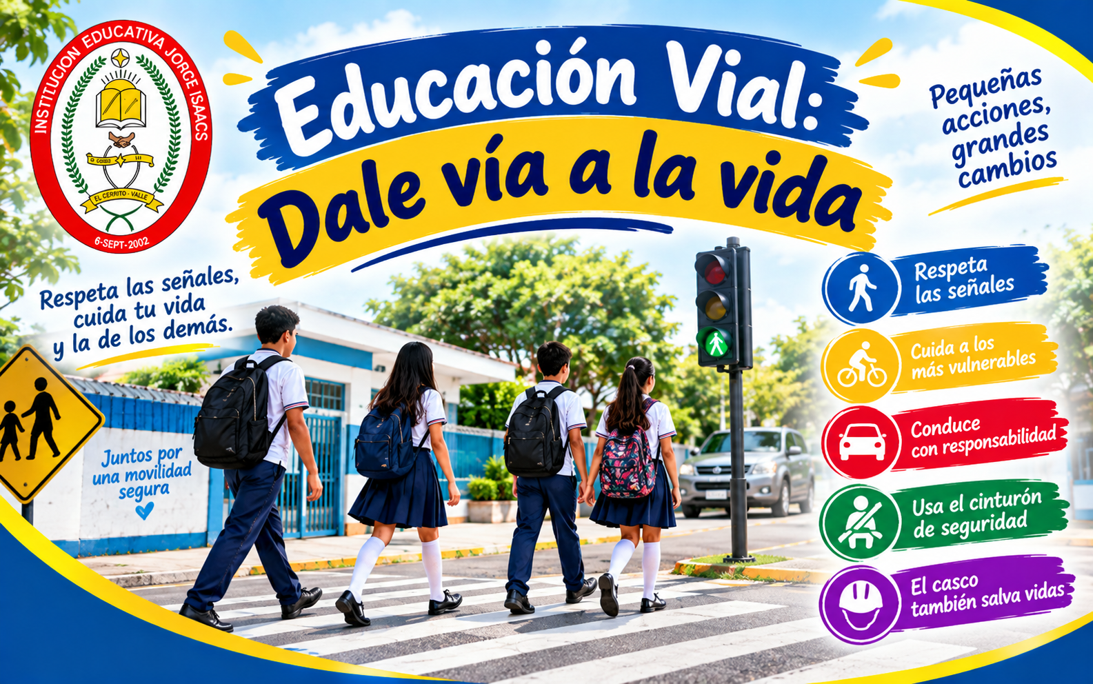 Estudiantes participando en actividad de convivencia